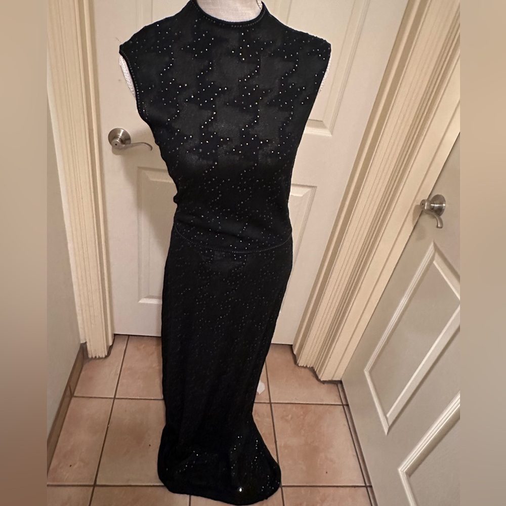 St. John Couture black gown